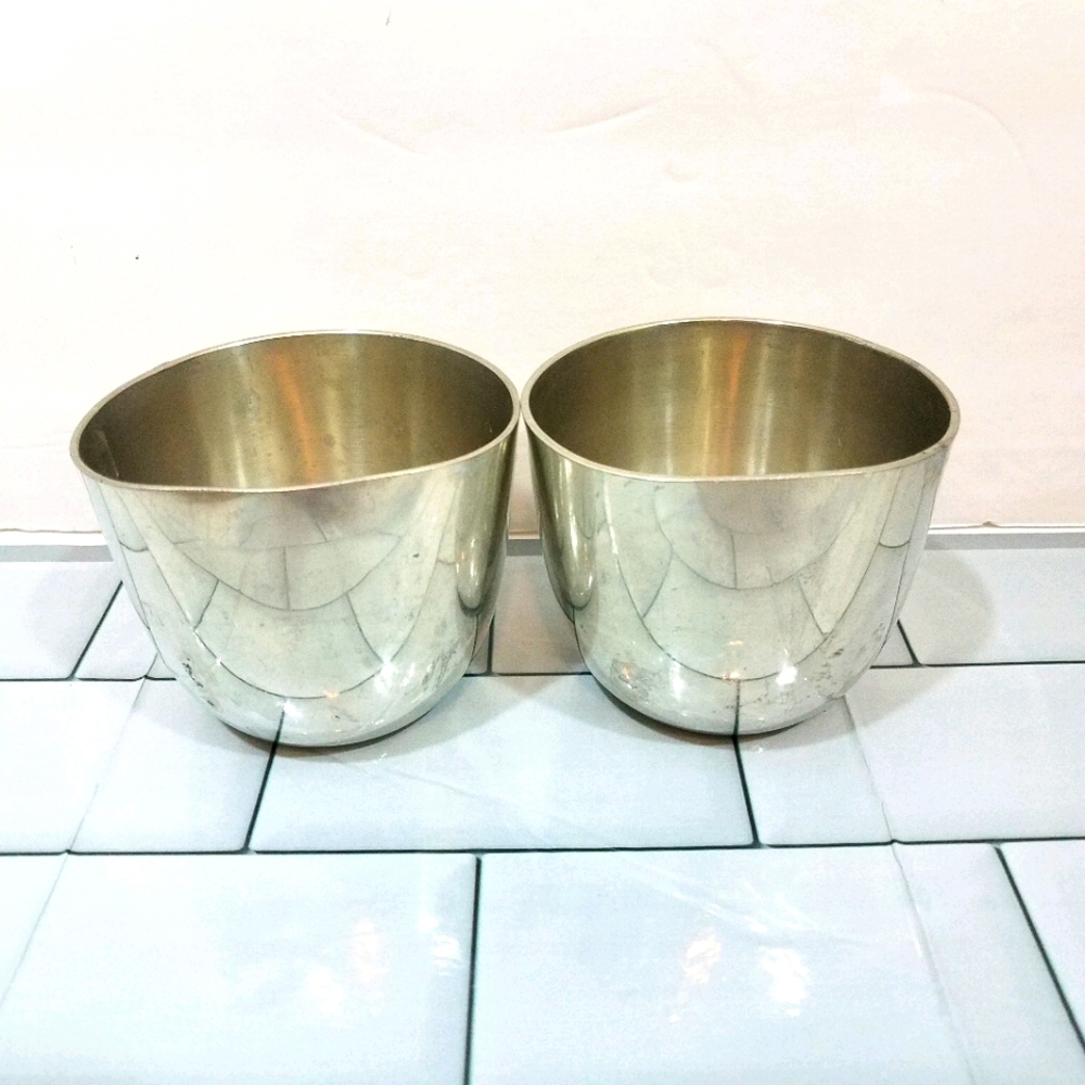 Williamsburg Shirley Pewter Jefferson Cups Pair